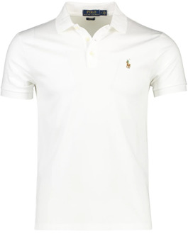 Ralph Lauren slim fit polo met logo wit - XL