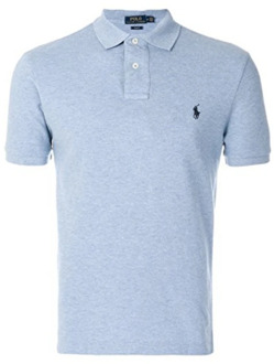 Ralph Lauren Slim fit polo met logoborduring Lichtblauw