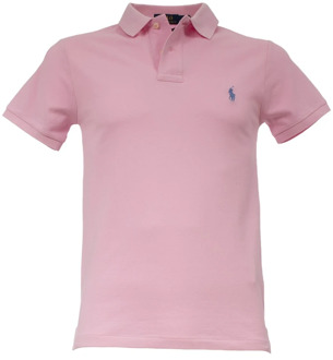 Ralph Lauren Slim-Fit Polo Shirt Polo Ralph Lauren , Pink , Heren