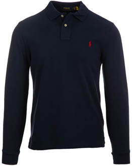 Ralph Lauren Slim fit polo van piqué katoen Donkerblauw - XL