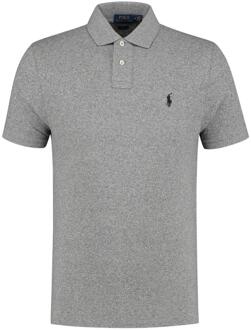 Ralph Lauren Slim fit polo van piqué katoen Grijsmele - XS