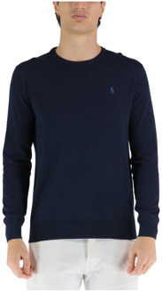 Ralph Lauren Slim fit pullover van katoen Donkerblauw - XL