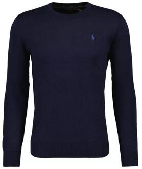 Ralph Lauren Slim fit pullover van katoen Donkerblauw - XL
