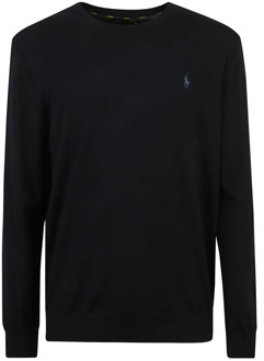 Ralph Lauren Slim fit pullover van katoen Donkerblauw