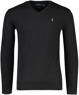 Ralph Lauren Slim fit pullover van Pima katoen Zwart - M