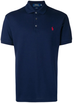 Ralph Lauren slim fit stretch polo Blauw - 2XL