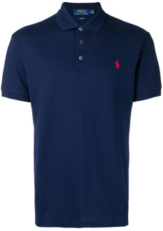 Ralph Lauren slim fit stretch polo Blauw