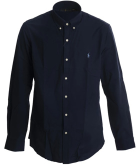 Ralph Lauren Slim Navy Formeel Overhemd Ralph Lauren , Blue , Heren - S