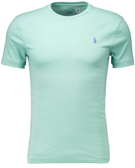 Ralph Lauren Stijlvol Mint T-Shirt met Logo Ralph Lauren , Green , Heren - Xl,L,M,S