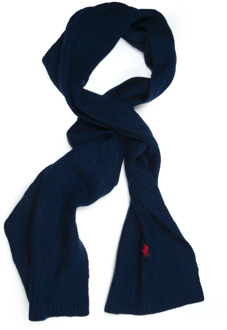 Ralph Lauren Stijlvolle Geribbelde Sjaal Polo Ralph Lauren , Blue , Heren - ONE Size