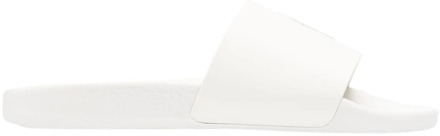 Ralph Lauren Stijlvolle witte logo print instap sandalen Ralph Lauren , White , Heren - 43 Eu,45 Eu,42 Eu,40 EU