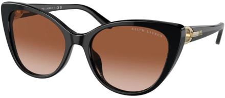 Ralph Lauren Stijlvolle zonnebril voor vrouwen Polo Ralph Lauren , Black , Dames - 56 MM