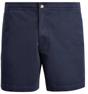 Ralph Lauren Straight fit korte broek met logoborduring Donkerblauw