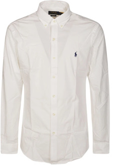 Ralph Lauren Stretch Poplin Overhemd Ralph Lauren , White , Heren - 2XL