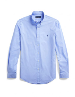 Ralph Lauren Stretch Slim Poplin Overhemd Polo Ralph Lauren , Blue , Heren - 2XL