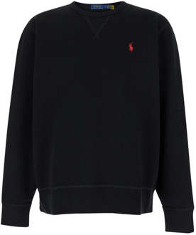 Ralph Lauren Sweater met ronde hals en logoborduring Black - XL