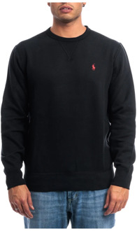 Ralph Lauren Sweater met ronde hals en logoborduring Black - XXL