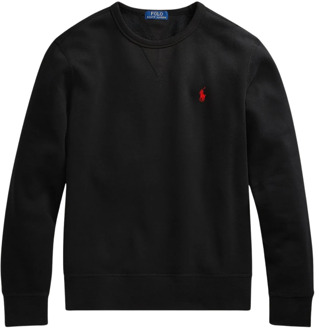 Ralph Lauren Sweater met ronde hals en logoborduring Black - XXL