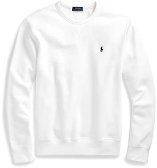 Ralph Lauren Sweater met ronde hals en logoborduring Wit - XXL