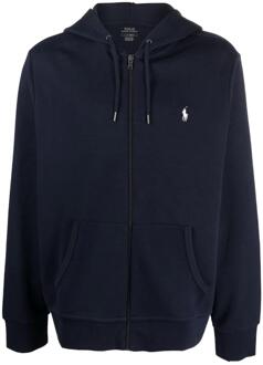 Ralph Lauren Sweater Polo Ralph Lauren SWEATSHIRT A CAPUCHE ZIPPE EN JOGGING DOUBLE KNIT TECH LOGO PONY" Blauw - XXL, M, L, XL, XS