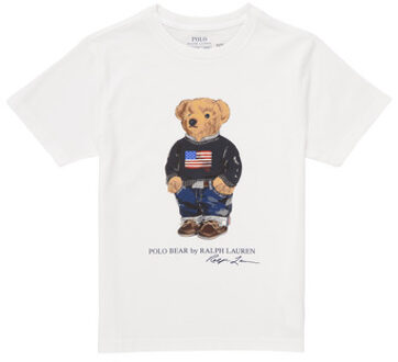 Ralph Lauren T-shirt Korte Mouw Polo Ralph Lauren SS CN-TOPS-T-SHIRT" Wit - 8 Jahre,10 / 12 Jahre