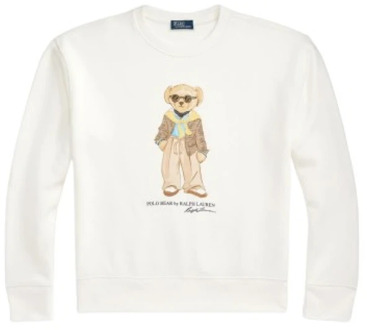 Ralph Lauren Teddy Bear Sweatshirt Polo Ralph Lauren , White , Dames - Xl,L,Xs,2Xs