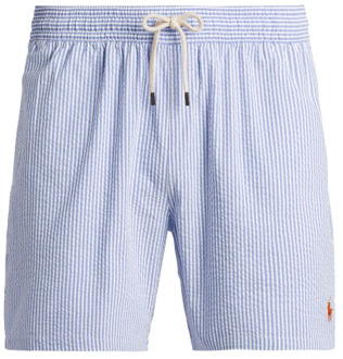 Ralph Lauren Traveler zwemshorts met streepprint Blauw - XL