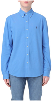 Ralph Lauren Ultra-Lichte Piqué Overhemd Polo Ralph Lauren , Blue , Heren - L,M,S