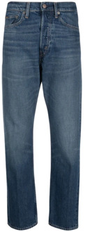 Ralph Lauren Verrijk je denimcollectie met Rlxd STR Crp-Cropped-Straight jeans Polo Ralph Lauren , Blue , Dames - W30,W29,W28,W26