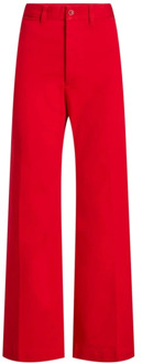 Ralph Lauren Wide Trousers Ralph Lauren , Red , Dames - S,3Xs,2Xs