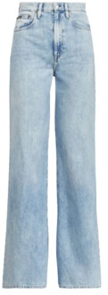Ralph Lauren Wijde Pijp Hoge Taille Jeans Polo Ralph Lauren , Blue , Dames - W26,W30,W31,W29,W32,W33