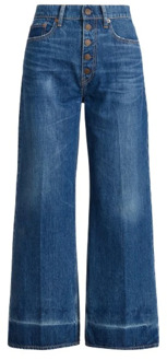 Ralph Lauren Wijde Pijp Jeans - Trendy en veelzijdig Polo Ralph Lauren , Blue , Dames - W27,W30,W31