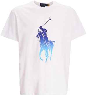 Ralph Lauren Wit Katoenen T-Shirt - Regular Fit Ralph Lauren , White , Heren - XL