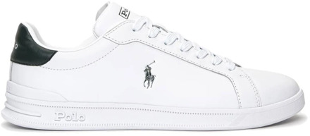 Ralph Lauren Witte casual leren sneakers voor heren Polo Ralph Lauren , White , Heren - 41 Eu,45 Eu,37 EU