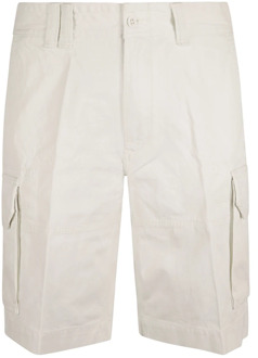 Ralph Lauren Witte Deckwash Shorts Ss24 Ralph Lauren , Beige , Heren - W32,W35