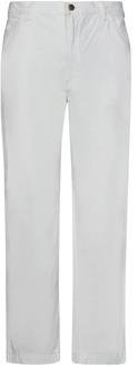 Ralph Lauren Witte Jeans met Lage Kruis en Logo Label Ralph Lauren , White , Heren - W31,W32,W34