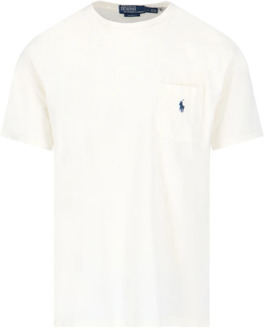 Ralph Lauren Witte Polo T-shirts en Polos voor Heren Ralph Lauren , White , Heren - 2Xl,Xl,L,M
