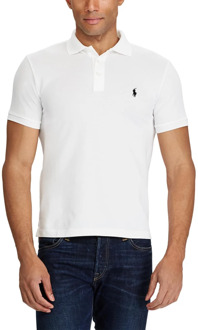 Ralph Lauren Witte Slim Fit Stretch Mesh Polo T-Shirt Ralph Lauren , White , Heren - 2Xl,Xl,L,M,S