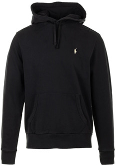 Ralph Lauren Zwarte hoodie met geborduurd paard Ralph Lauren , Black , Heren - L,M,S