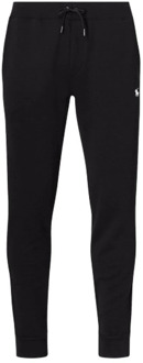 Ralph Lauren Zwarte joggingbroek met verstelbare tailleband Polo Ralph Lauren , Black , Heren - Xl,L,S