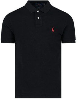 Ralph Lauren Zwarte Polo T-shirts en Polos Ralph Lauren , Black , Heren - 2Xl,Xl,L,M,S