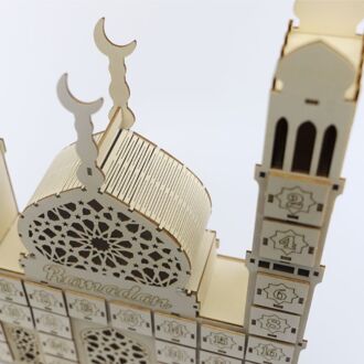 Ramadan Countdown Kalender Diy Houten Eid Mubarak Ornament Lade Party Decor H051
