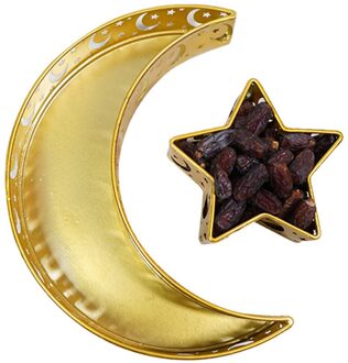 Ramadan Festival Lade Moslim Moon Star Tranditional Dienblad Dessertbord Keuken Items Dienbladen Decoratieve Luxe Lade H