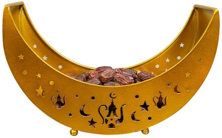 Ramadan Festival Lade Moslim Moon Star Tranditional Dienblad Dessertbord Keuken Items Dienbladen Decoratieve Luxe Lade