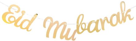 Ramadan Kareem Decoraties Rose Goud Eid Mubarak Banner Garland Decor Voor Thuis Eid Al-Fitr Opknoping Papier Vlaggen Bunting K02