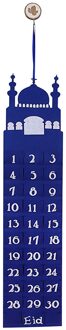 Ramadan Mubarak 30 Dagen Advent Kalender Opknoping Vilt Countdown Kalender Voor Kinderen Ramadan Decoraties Levert # T2G BU
