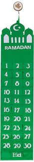 Ramadan Mubarak 30 Dagen Advent Kalender Opknoping Vilt Countdown Kalender Voor Kinderen Ramadan Decoraties Levert # T2G GN
