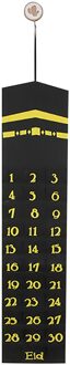 Ramadan Mubarak 30 Dagen Advent Kalender Opknoping Vilt Countdown Kalender Voor Kinderen Ramadan Decoraties Levert # T2G zwart