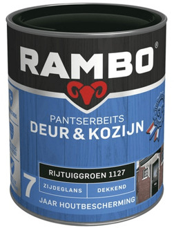 Rambo Deur & Kozijn pantserbeits zijdeglans dekkend kastanje bruin 1114 750 ml