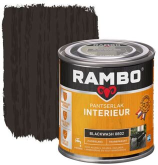 RAMBO Pansterlak interieur Blackwash 0802 Zijdeglans Transparant - 250mL